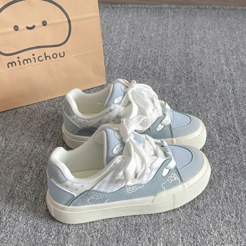 Damen Sportliche Sneakers mit niedlichen tierischen Applikationen und weicher Sohle Echo Archiv