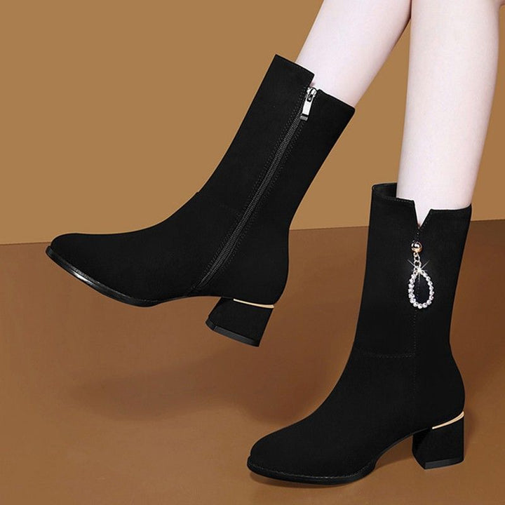 Damen Elegante Stiefeletten mit Glitzer-Detail Echo Archiv