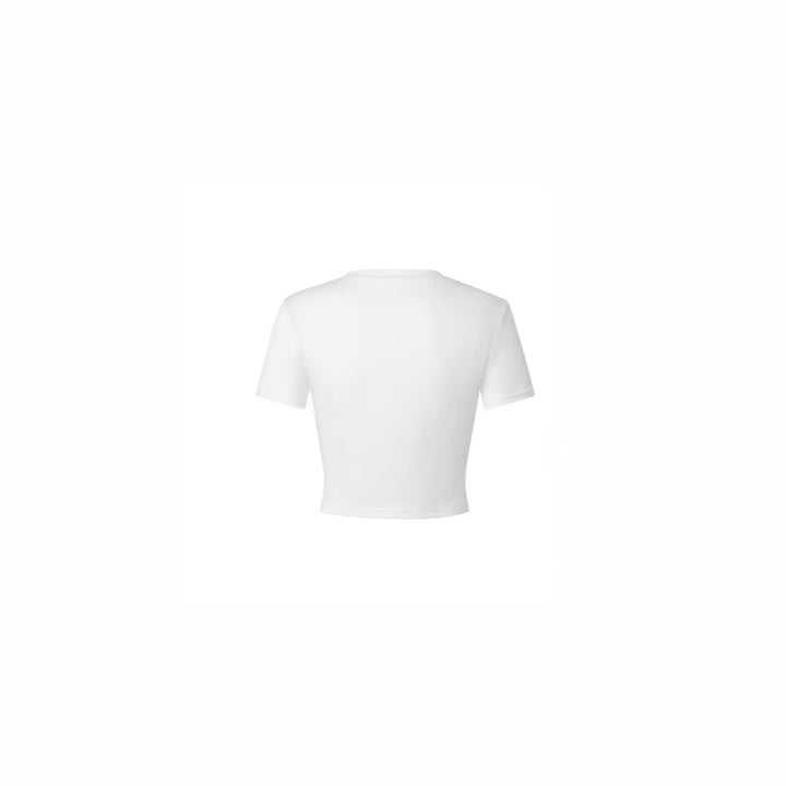 Damen Crop-T-Shirt mit kreativem Freizeitdesign Echo Archiv