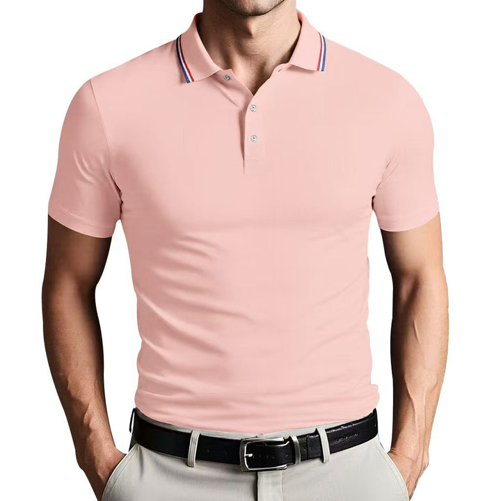 Herren Poloshirt mit farblich abgesetztem Kragen Echoarchiv