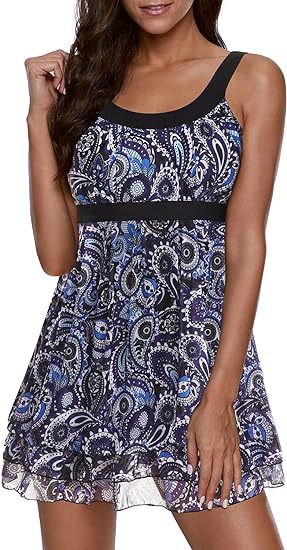 Damen Schwimmdress mit Blumenmuster Echo Archiv