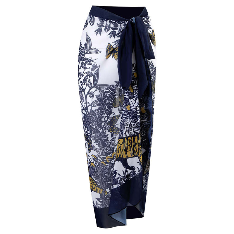 Damen Maxirock mit Leopardenmuster – Valéora