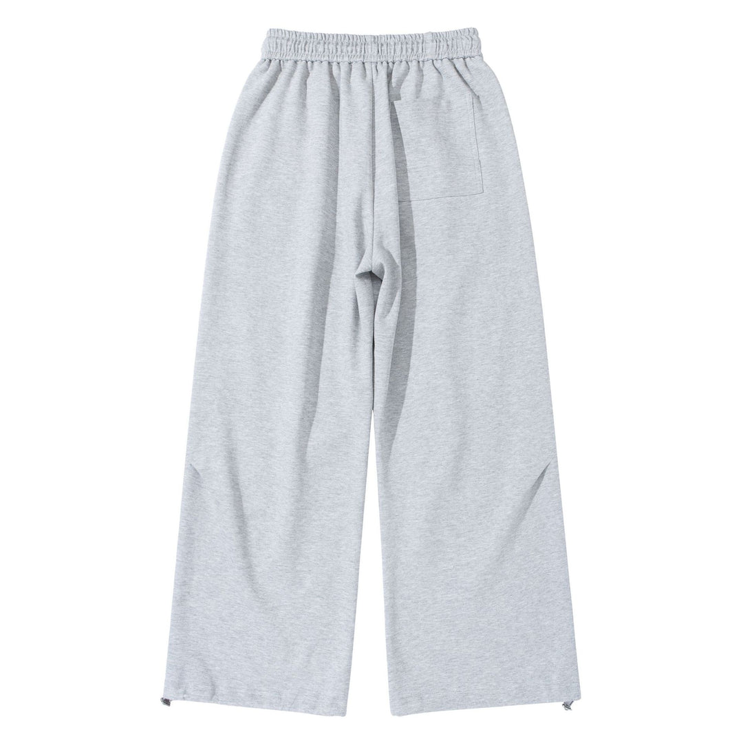 Unisex Weite French‑Terry Sweatpant mit elastischem Tunnelzugbund, Seitentaschen und verstellbarem Saum Echoarchiv