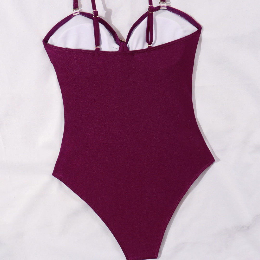 Damen Einteiliger Badeanzug mit raffinierten Schnürdetails Echo Archiv