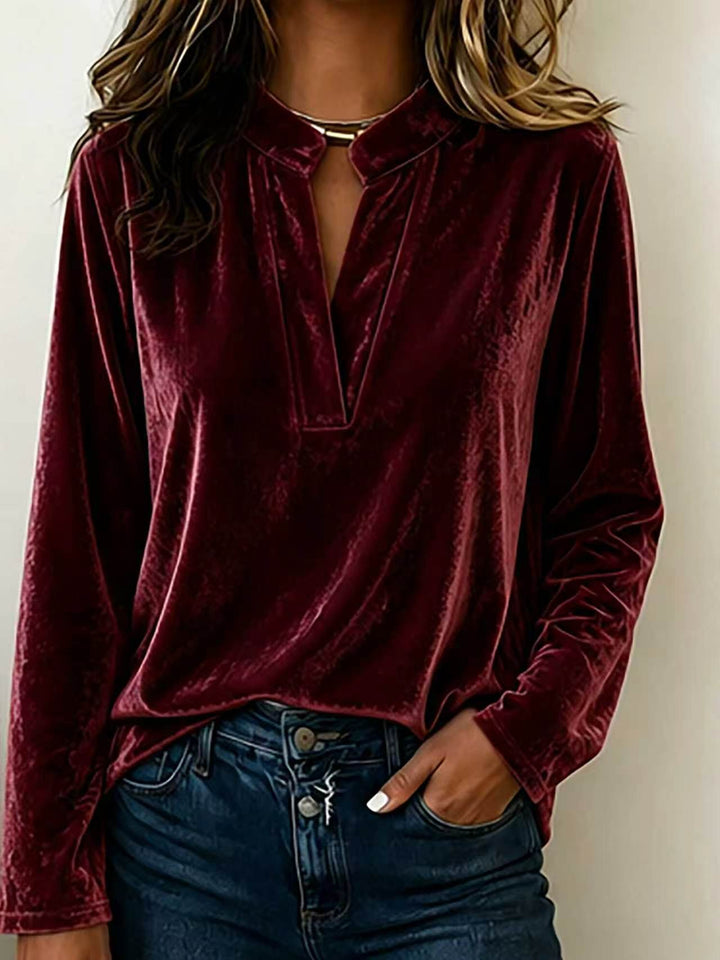 Damen Elegante Veloursbluse Echo Archiv