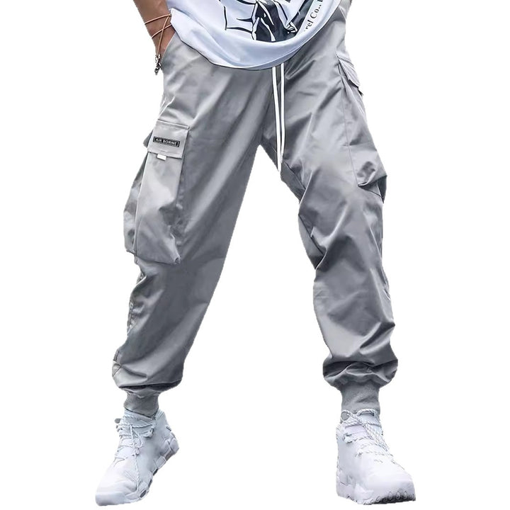 Herren Cargo-Hose mit seitlichen Taschen und elastischem Bund Echoarchiv