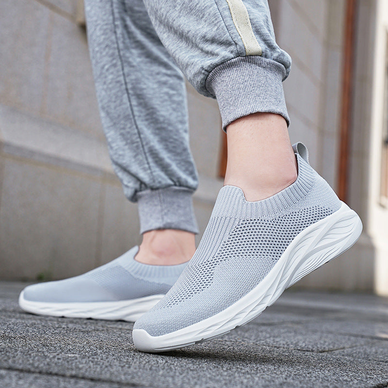 Unisex nan elastischer Strick-Schlupfschuh mit ergonomischer Dämpfungssohle und Fersenlasche Echo Archiv