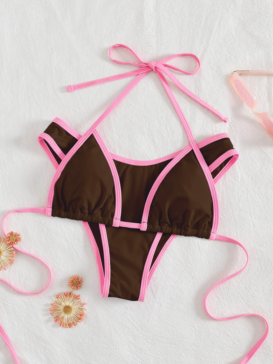 Damen Triangel-Bikini mit aufregendem Streifen-Design Echo Archiv
