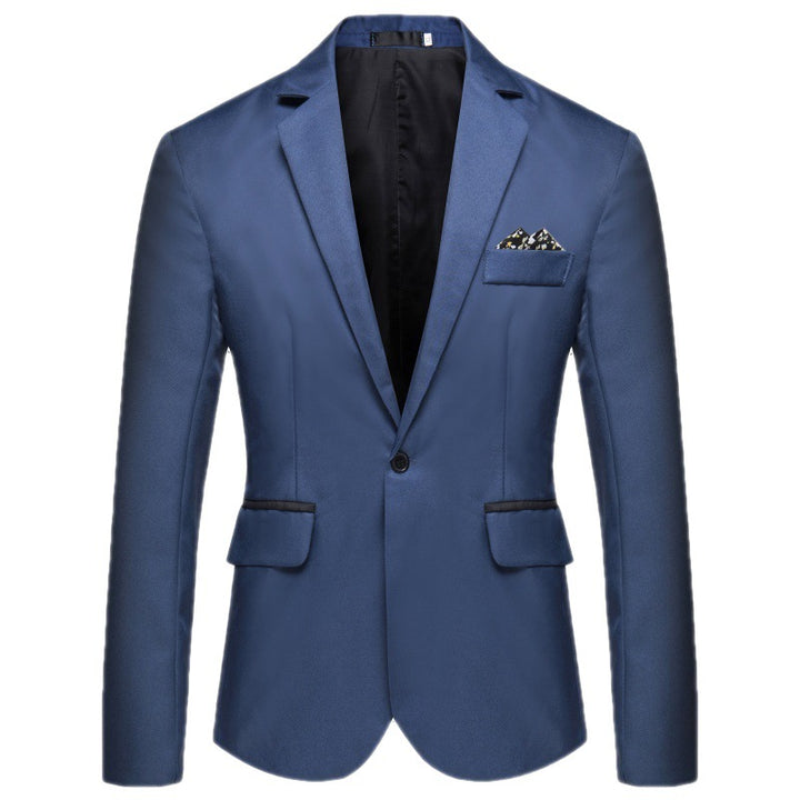 Herren Eleganter Blazer mit seidig-matter Oberfläche und Knopfdetails Echoarchiv