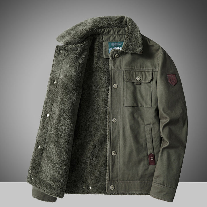 Herren Warme Winterjacke mit Teddyfutter Echo Archiv
