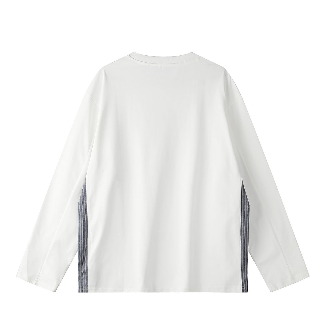 Unisex Oversize-Sweatshirt mit seitlichen Streifenpaneelen und Rundhals Echoarchiv
