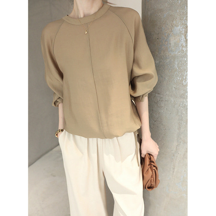 Damen Elegante und luftige Bluse mit ballonärmel Echoarchiv