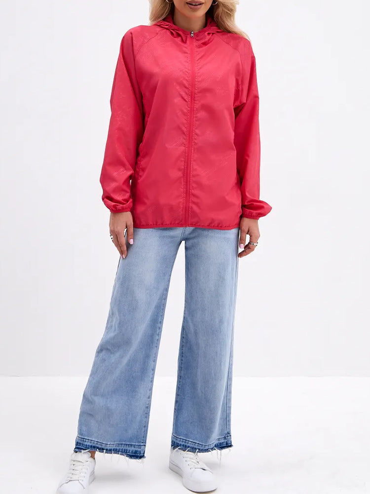 Damen Leichte Übergangsjacke mit Kapuze – Célinea
