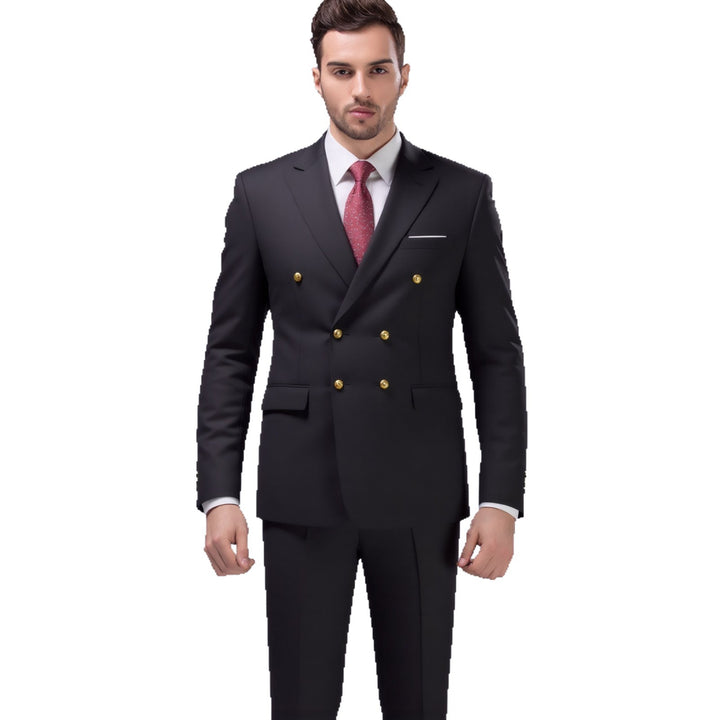 Herren nan doppelreihiges Abend-Sakko mit Zierknöpfen, schmaler Silhouette und eleganter Verarbeitung Echo Archiv