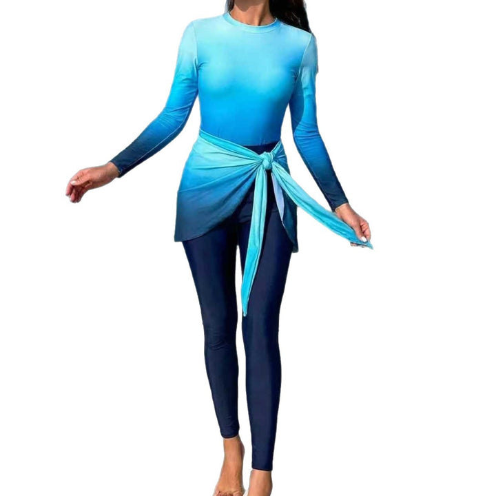 Damen Modischer Surfanzug mit eleganten Wickeldetails Echo Archiv