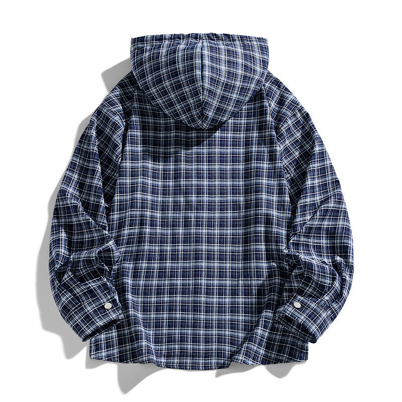 Herren Multifunktionale Kapuzenjacke aus Karo-Stoff Echo Archiv