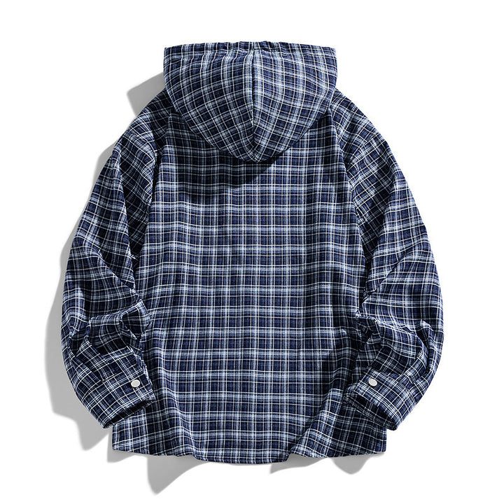 Herren Multifunktionale Kapuzenjacke aus Karo-Stoff Echo Archiv