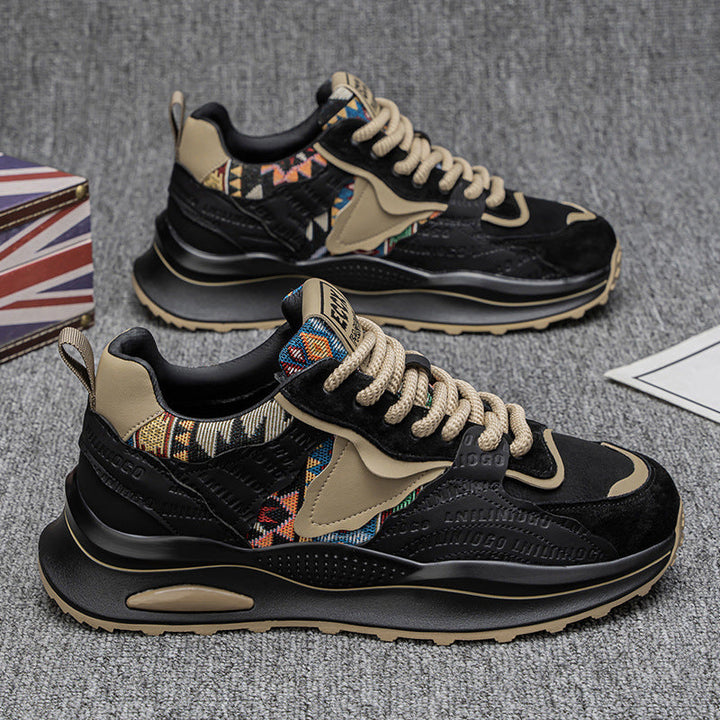 Damen Sportliche Sneakers mit geometrischem Obermaterial und dämpfender Profilsohle Echo Archiv