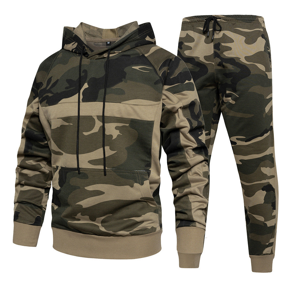 Herren camouflage Hoodie und Jogginghose Set Echoarchiv