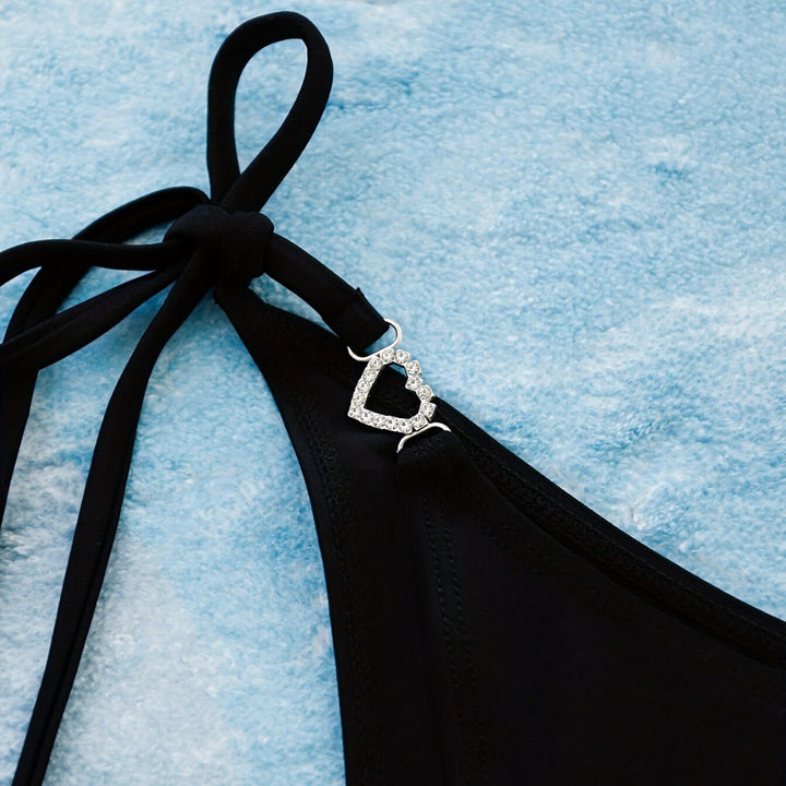 Damen Triangel-Bikini mit funkelnden Schmuckdetails Echo Archiv