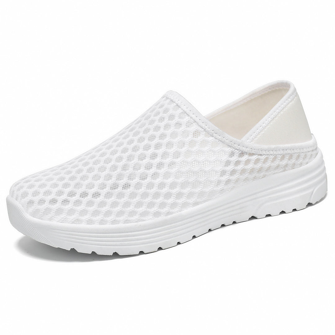 Damen nan atmungsaktive Mesh-Slip-On Clog-Sneaker mit Memory-Fußbett und dämpfender EVA-Sohle Echo Archiv