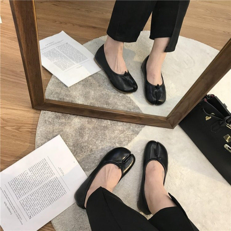 Damen Ballerinas mit eleganter Schlitz-Details und bequemer Innensohle Echoarchiv