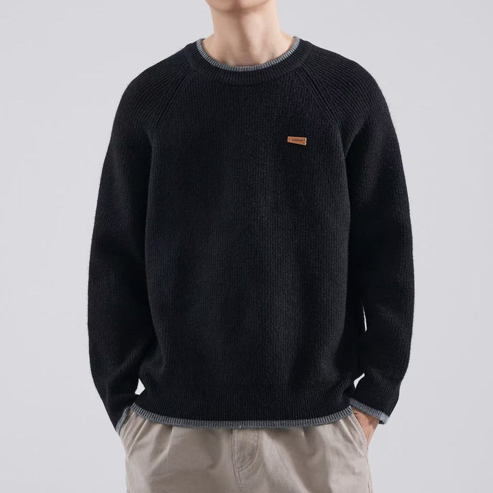 Herren Gemütlicher Strickpullover Echoarchiv