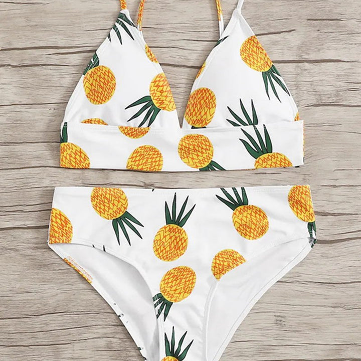 Damen Bikini-Set mit fruchtigem Ananas-Design Echo Archiv