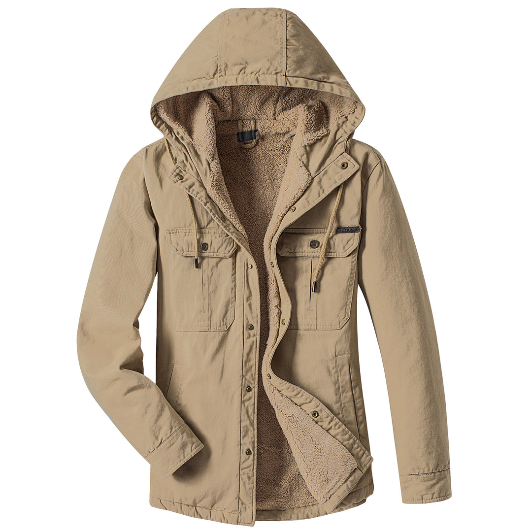 Herren winddichte Übergangsjacke mit warmem Futter Echoarchiv
