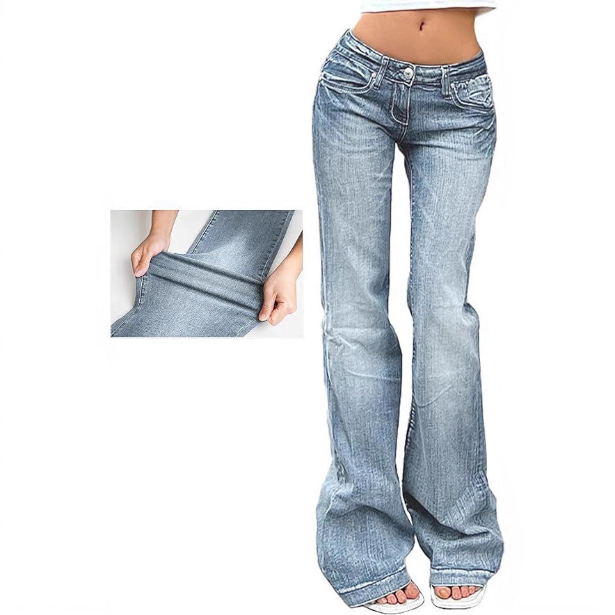 Damen Flared JEchoarchivns mit hohem Bund und Stretch