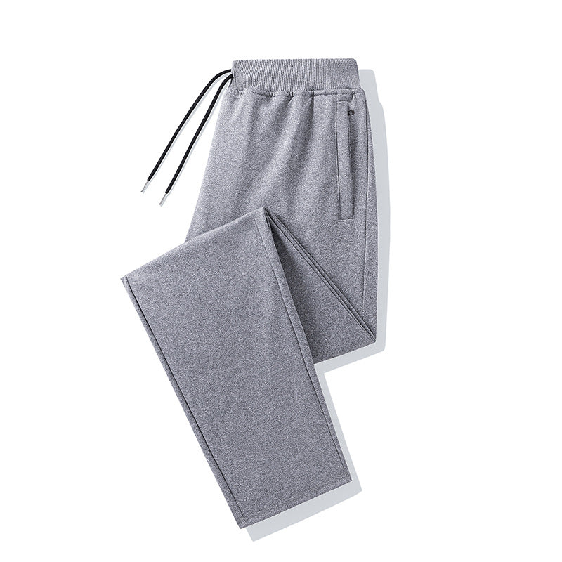 Herren Straight-Fit Jogginghosen mit elastischem Bund, Kordelzug und verdeckten Seitentaschen – Marzano