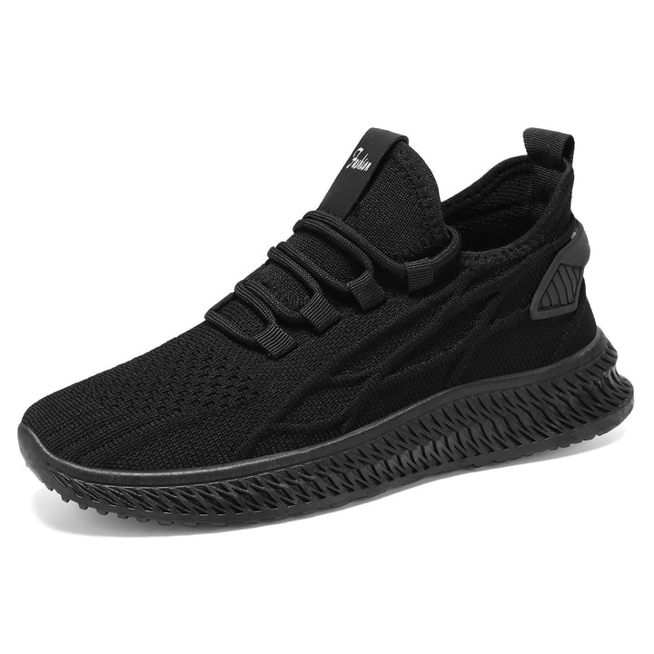 Herren nan gestrickter Slip-On Sneaker mit elastischer Schnürung, sockenähnlichem Schaft und profilierter rutschfester Laufsohle Echo Archiv