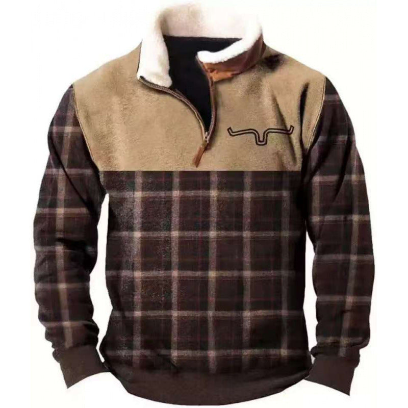 Herren Modischer Hoodie mit Kapuze und maritimem Druck Echoarchiv
