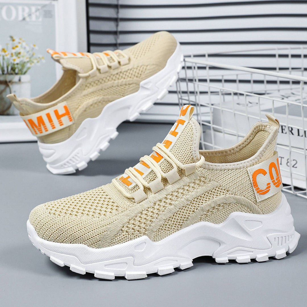 Damen nan nahtloser 3D-Strick Slip-On Sneaker mit elastischem Schlupfschaft, gepolsterter Fersenlasche und griffiger Hybridprofilsohle Echo Archiv