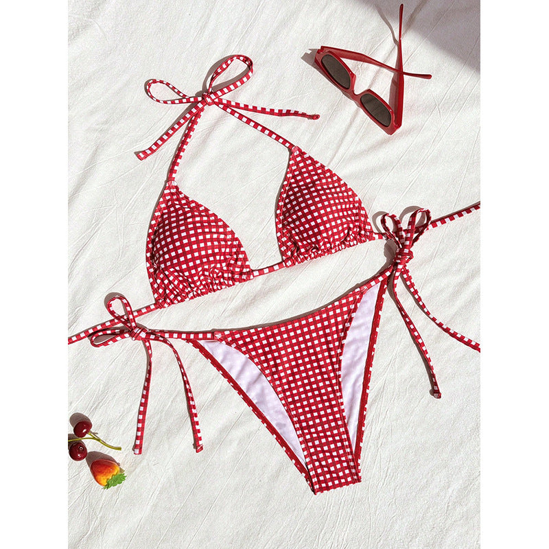 Damen Triangel-Bikini mit Animal-Print Echo Archiv