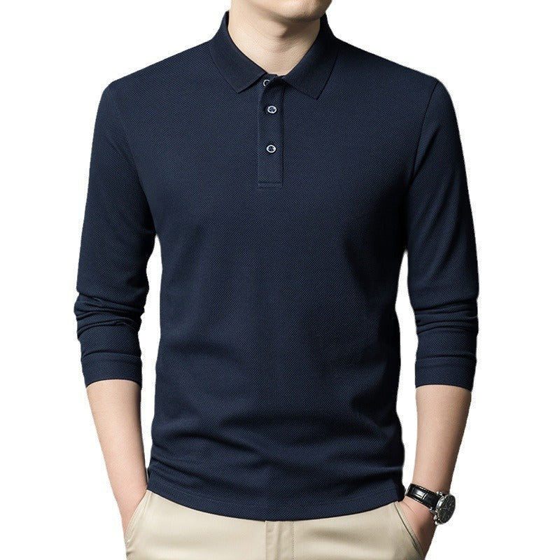 Herren Langarm Poloshirt aus hochwertigem, atmungsaktivem Material Echoarchiv