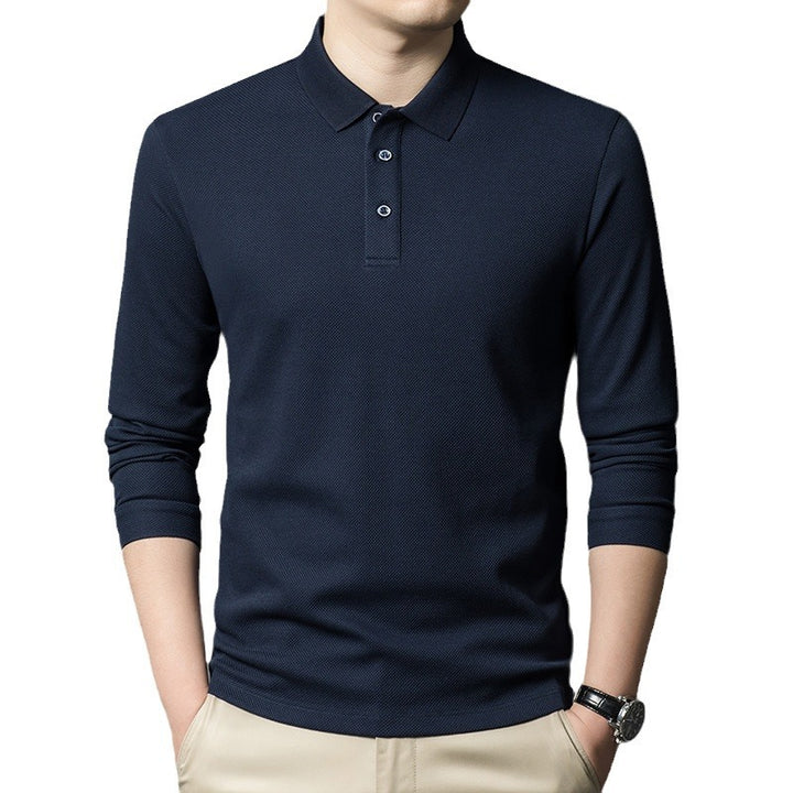 Herren Langarm Poloshirt aus hochwertigem, atmungsaktivem Material Echoarchiv