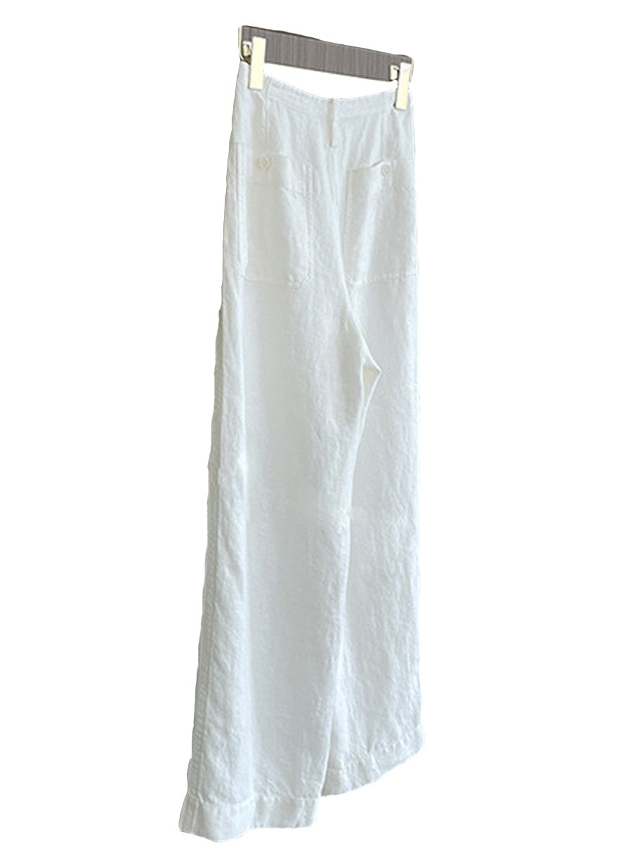 Damen Weite Leinen-Hose Echoarchiv