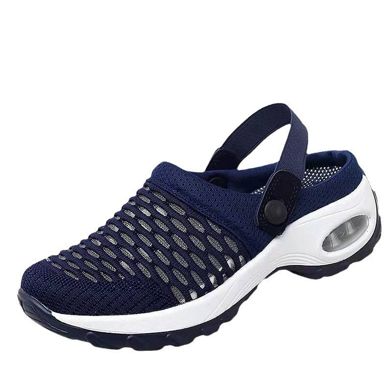 Damen Atmungsaktive Strick-Clogs mit verstellbarem Fersenriemen und stoßdämpfender Komfortsohle – Lioré
