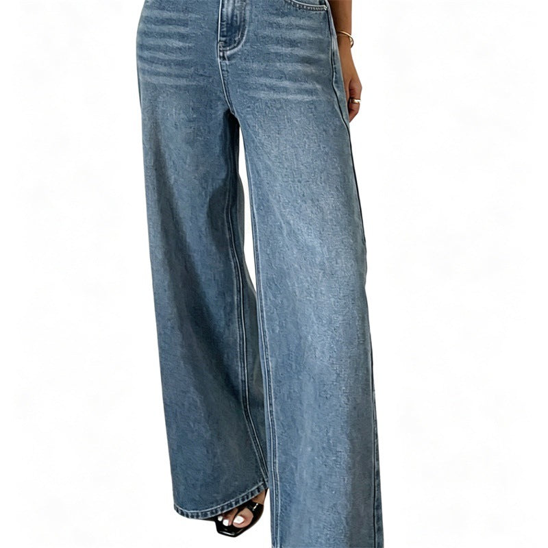 Damen Jeanshose mit hoher Taille und weitem Bein Echo Archiv