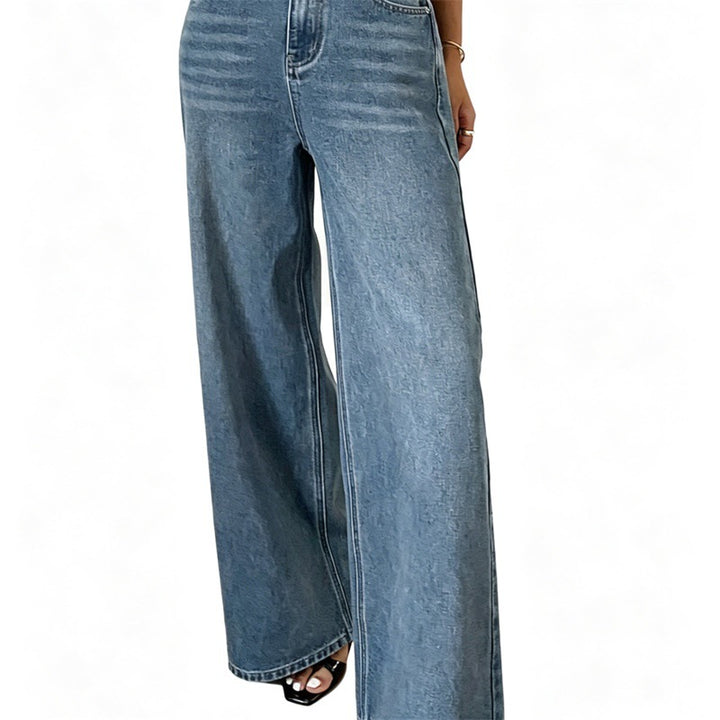 Damen Jeanshose mit hoher Taille und weitem Bein Echo Archiv