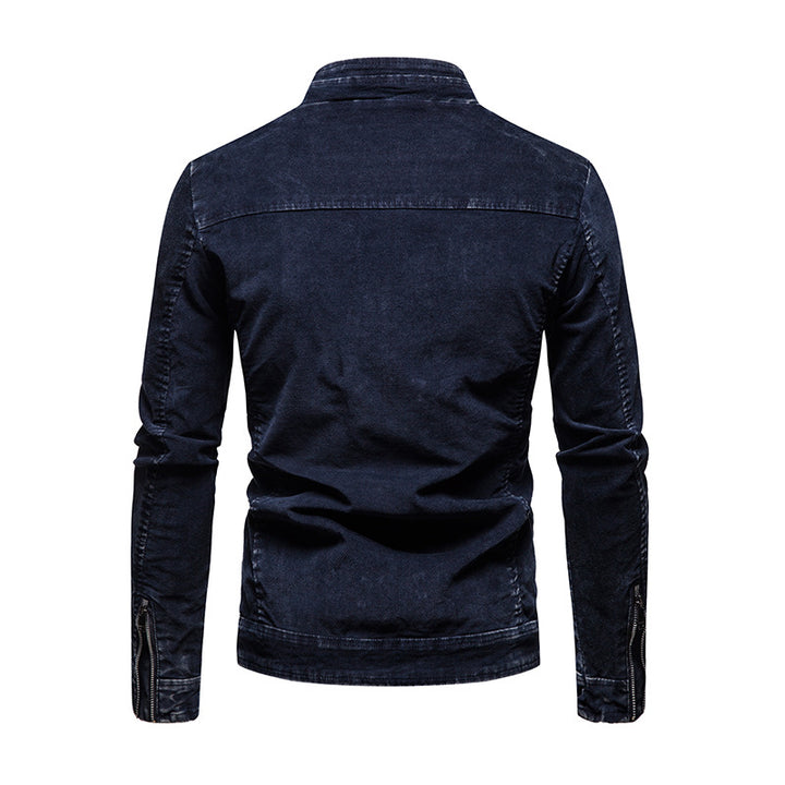 Herren modische Übergangsjacke mit verschließbarem Brusttasche Echoarchiv