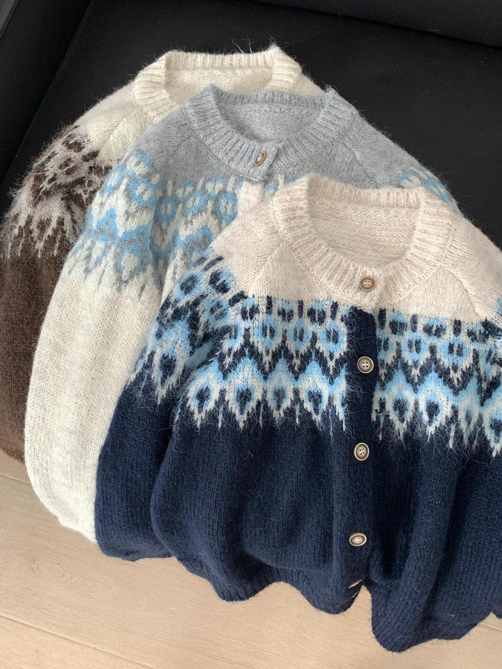 Damen Kuschelige Strickjacke Echo Archiv