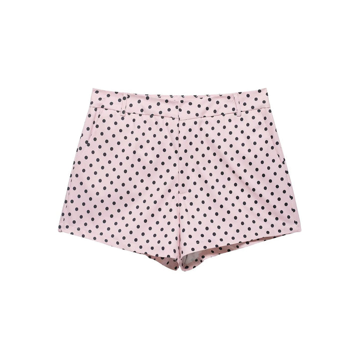Damen nan weite High-Waist Schlaghose mit Punkteprint und elastischem Bund Echo Archiv