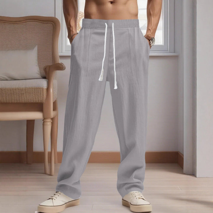 Herren bequeme Freizeithose mit elastischem Bund und Seitentaschen Echoarchiv