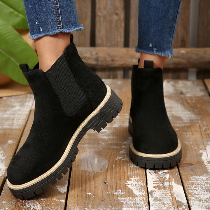 Damen nan Chelsea-Boots mit profilierter Traktorsohle und elastischen Seiteneinsätzen Echo Archiv