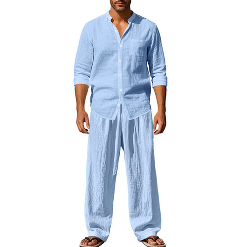 Herren lässiges Oberteil und lockere Hose Set Echoarchiv