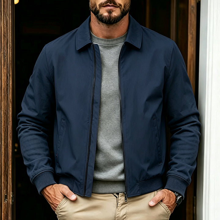 Herren Modische Freizeitjacke mit Stehkragen Echo Archiv