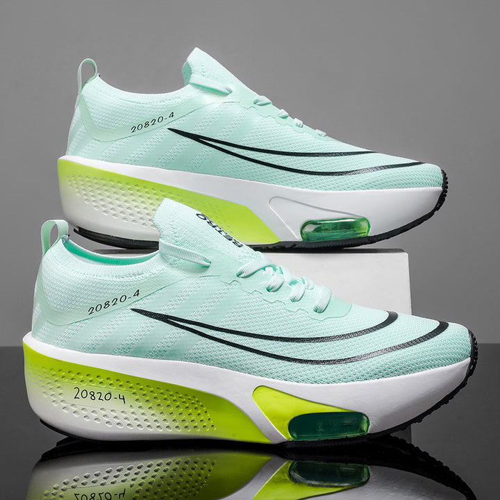 Unisex Profi-Tempo-Laufschuh mit sichtbarer Fersen-Airunit und atmungsaktivem Monofilament-Obermaterial – Tavélo