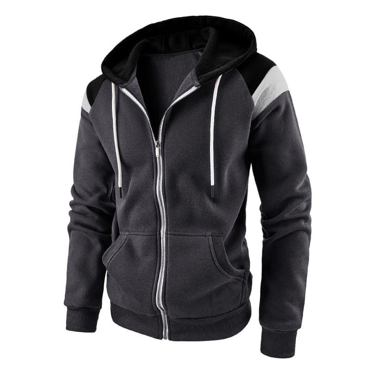 Herren sportlicher Hoodie mit farblich abgesetzten Details Echoarchiv